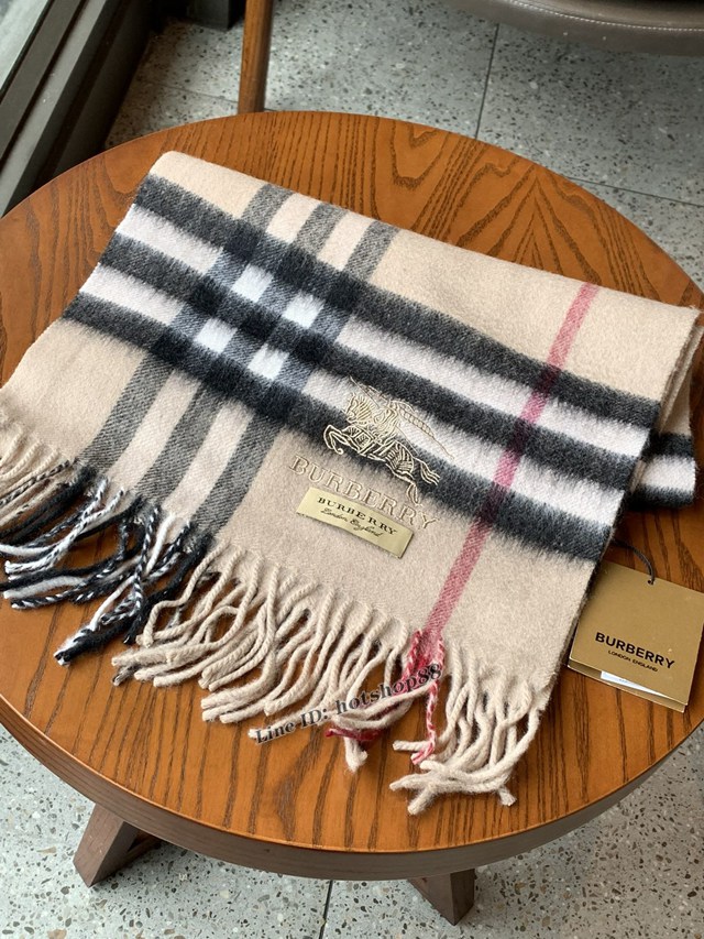 BURBERRY專櫃新款圍巾 巴寶莉經典款羊絨格男女圍巾披肩 mmyj1629